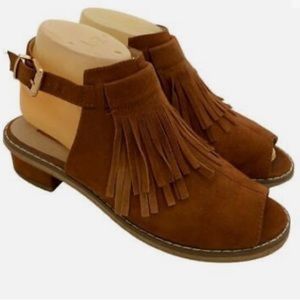 TOPSHOP brown suede sandals